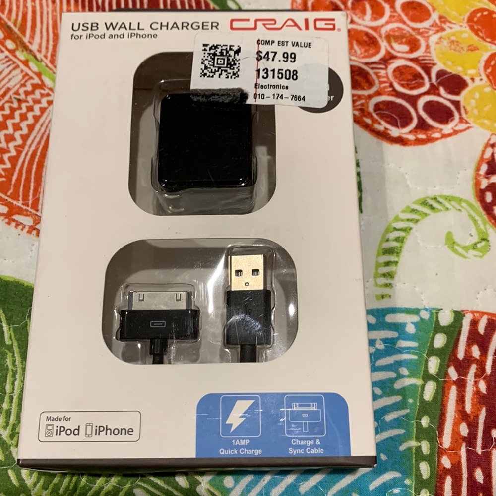 Craig USB Wall Charger for iPod and IPhone